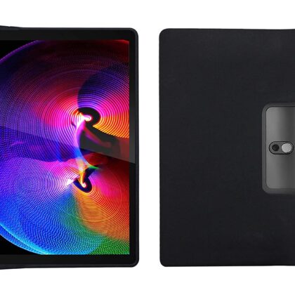TGK Plain Design Matte Finished Soft Back Case Cover for Lenovo Yoga Smart Tab 10.1 YT-X705X & YT-X705F Tablet (Black)