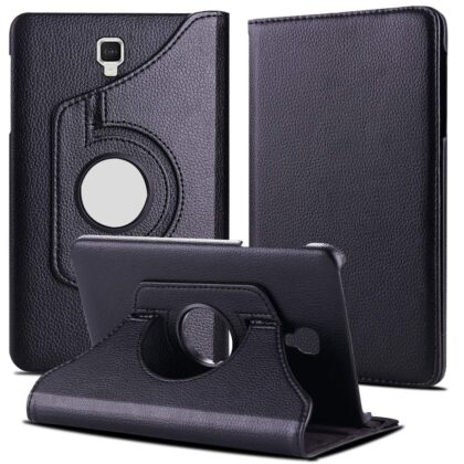 TGK 360 Degree Rotating Smart Leather Case Cover for Samsung Galaxy Tab A 10.5 inch 2018 (SM-T590/ T595/ T597) Black