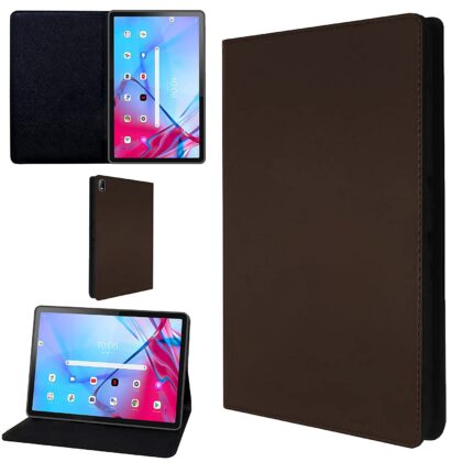 TGK Leather Stand Flip Case Cover for Lenovo Tab P11 5G FHD 11 inch (27.94 cm) Tablet (Brown)