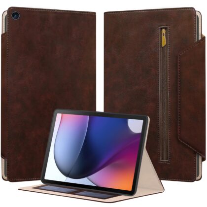 TGK Flip Cover for Motorola Tab G62 10.61 inch (Brown, Dual Protection, Pack of: 1)
