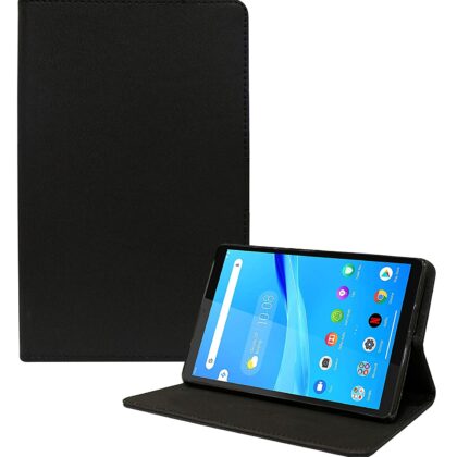 TGK Executive Leather Flip Cover with Silicone Back Case for Lenovo Tab M8 FHD (2nd Gen) TB-8705F TB-8705N – Black