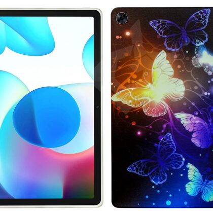 TGK Printed Classic Design Back Case Cover for Realme Pad 10.4 inch (Butterfly Pattern)