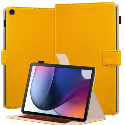 TGK Flip Cover for Motorola Tab G62 10.61 inch (Yellow, Dual Protection, Pack of: 1)