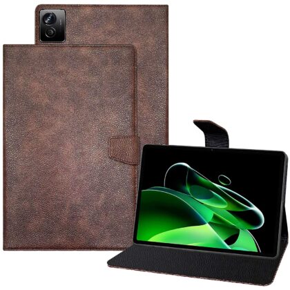 TGK Executive Adjustable Stand Leather Flip Case Cover for Realme Pad X 11 inch Tablet (Brown)