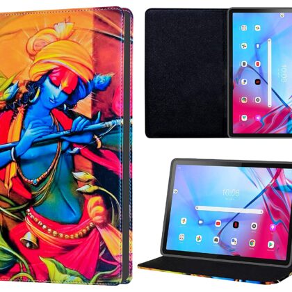 TGK Printed Classic Design Leather Stand Flip Case Cover for Lenovo Tab P11 5G FHD 11 inch (27.94 cm) Tablet (Krishna Art)