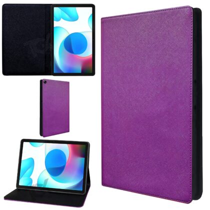 TGK Classy Design Leather Flip Case Cover for Realme Pad 10.4 inch (Purple)