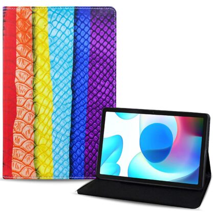 TGK Printed Classic Design Leather Stand Flip Case Cover for Realme Pad 10.4 inch (Pattern_4)