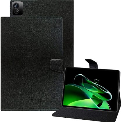 TGK Executive Adjustable Stand Leather Flip Case Cover for Realme Pad X 11 inch Tablet (Black)