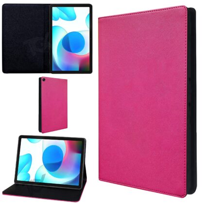 TGK Classy Design Leather Flip Case Cover for Realme Pad 10.4 inch (Pink)