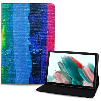 TGK Rainbow Design Leather Folio Flip Case with Viewing Stand Protective Cover for Samsung Galaxy Tab A8 10.5 Inch 2022 (SM-X200/SM-X205/SM-X207) (Pattern_3)