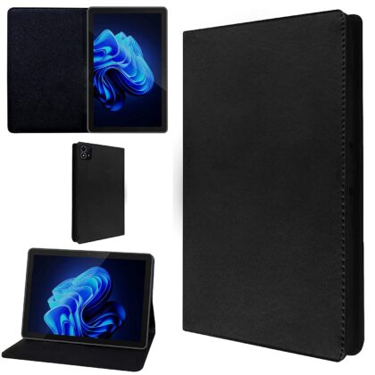 TGK Leather Stand Flip Case Cover for Itel PAD ONE 10.1 inch Tablet (Black)