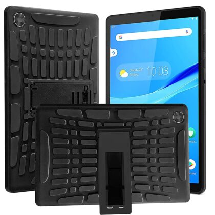 TGK Defender Stand Back Case Cover for Lenovo Tab M8 HD 2nd Gen/Tab M8 HD 3rd Gen 8 inch, Black