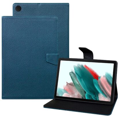 TGK Texture Leather Case with Viewing Stand Flip Cover for Samsung Galaxy Tab A8 10.5 Inch 2022 (SM-X200/SM-X205/SM-X207) (Cerulean Blue)