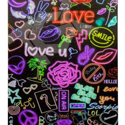 TGK Printed Classic Design Slim Lightweight Shock Absorption Back Cover Case for Lenovo Tab M8 HD 2nd Gen 8 inch Tablet / Tab M8 HD 3rd Gen 8″ [TB-8505X / TB-8505F / TB-8506X] (Love Pattern)