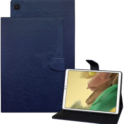 TGK Plain Design Leather Flip Stand Case Cover for Samsung Galaxy Tab A7 Lite Cover 8.7 Inch SM-T220/T225 (Blue)