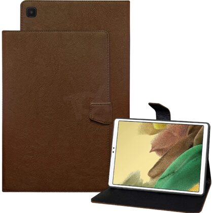TGK Plain Design Leather Flip Stand Case Cover for Samsung Galaxy Tab A7 Lite Cover 8.7 Inch SM-T220/T225 (Brown)