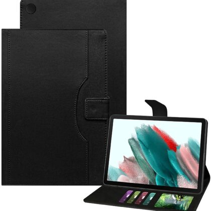 TGK Multi-Angle with Viewing Stand Leather Flip Case Cover for Samsung Galaxy Tab A8 10.5 inch [SM-X200/X205/X207] 2022 (Black)