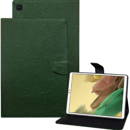 TGK Plain Design Leather Flip Stand Case Cover for Samsung Galaxy Tab A7 Lite Cover 8.7 Inch SM-T220/T225 (Green)
