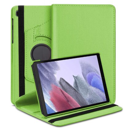 TGK 360 Degree Rotating Leather Stand Case Cover for Samsung Galaxy Tab A7 Lite Cover 8.7 Inch SM-T220/T225 (Green)