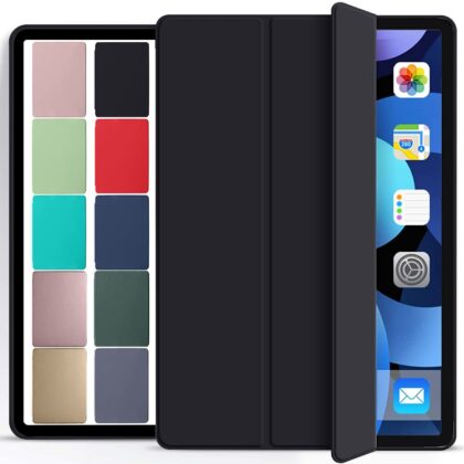 TGK Trifold Flip Back Case for iPad 4th iPad 3rd iPad 2nd 9.7 Inch MD522HN/A MD525HN/A MD516HN/A MG932HN/A MG942HN/A Black