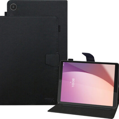 TGK Executive Leather Flip Stand Case Cover for Lenovo Tab M8 4th Generation 8 inch Tablet Black