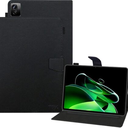 TGK Executive Leather Flip Case Cover for Realme Pad X 11 inch Tablet Black