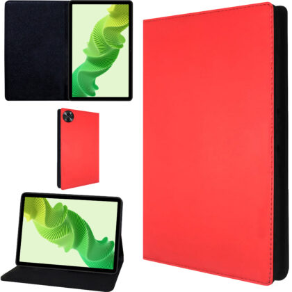 TGK PU Leather Flip Case Cover for realme Pad 2 11.5 inch Tablet (Red)
