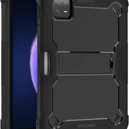 TGK Slim Heavy Duty Shockproof Protection Kickstand Hybrid Case Cover for Xiaomi Mi Pad 6 11 inch Black